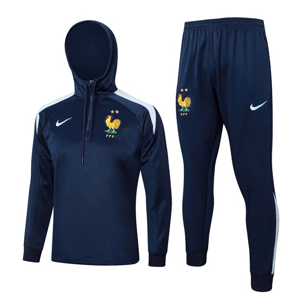 Hoodies Frankreich 2024-2025 Blau 6